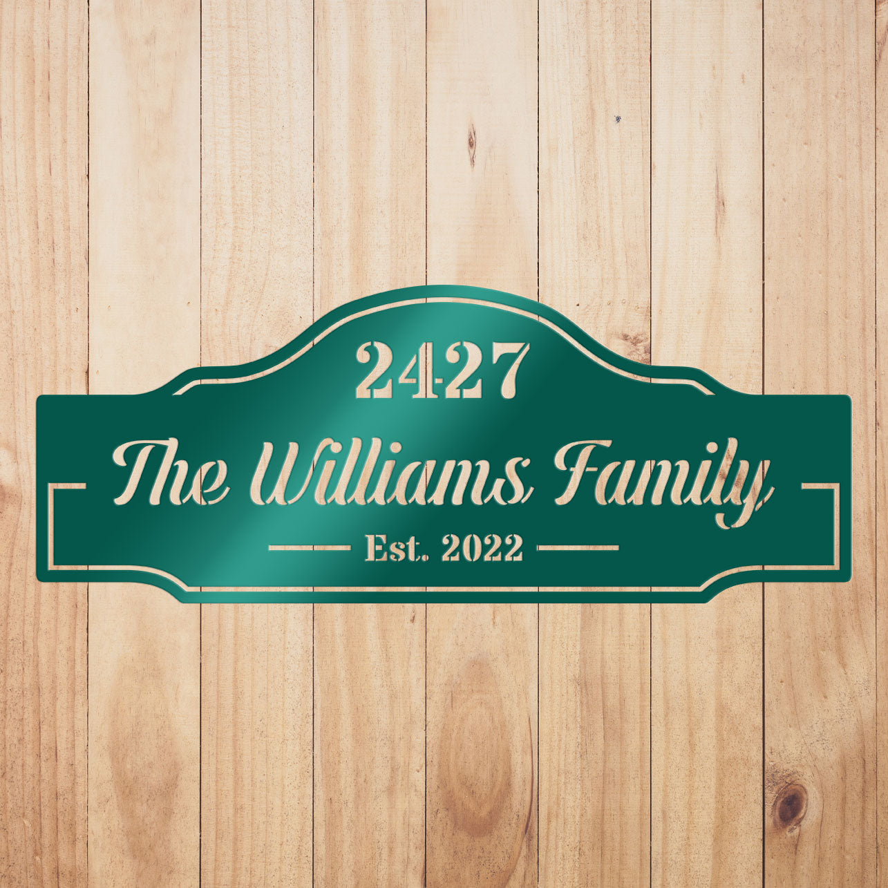 Family Name & House Address Sign