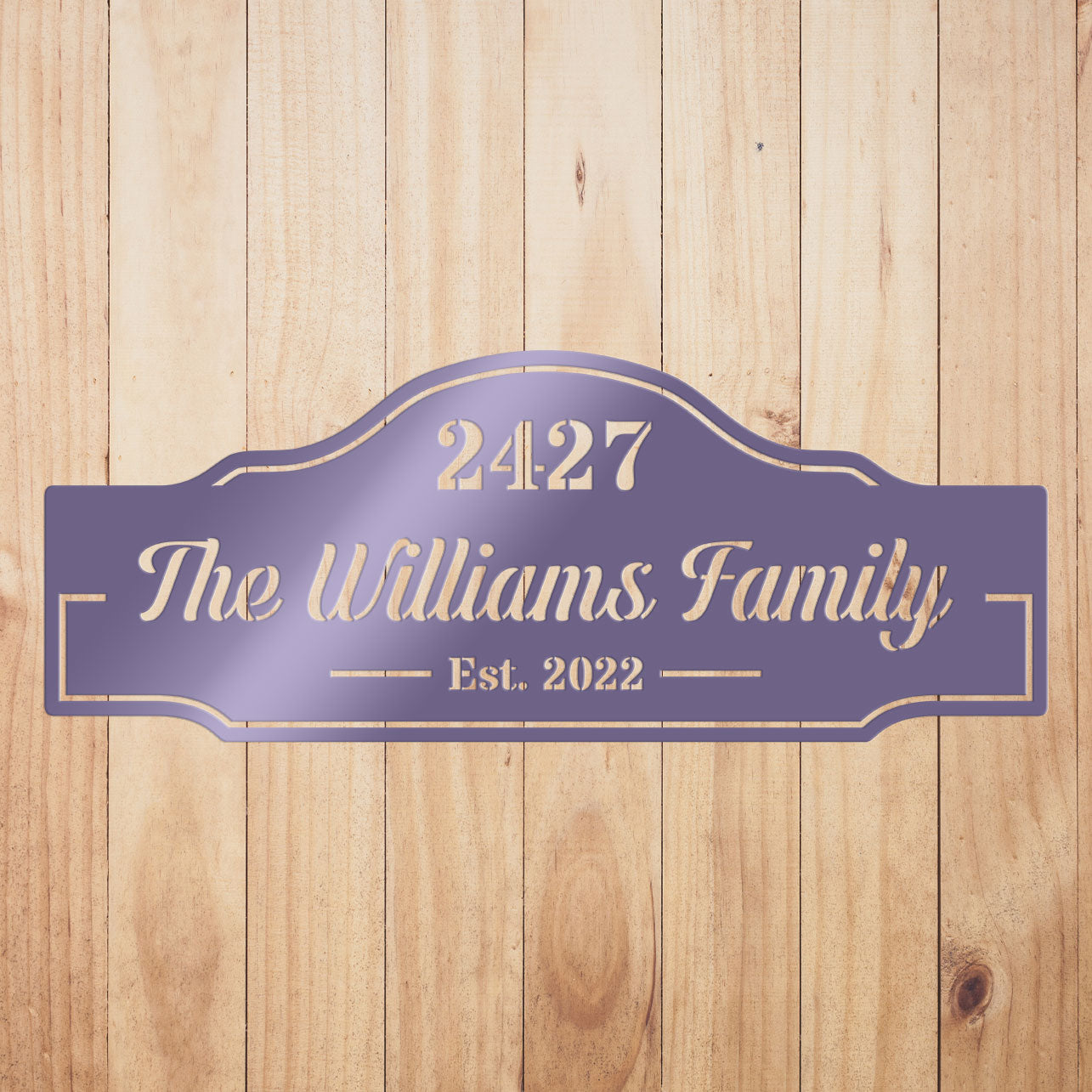 Family Name & House Address Sign