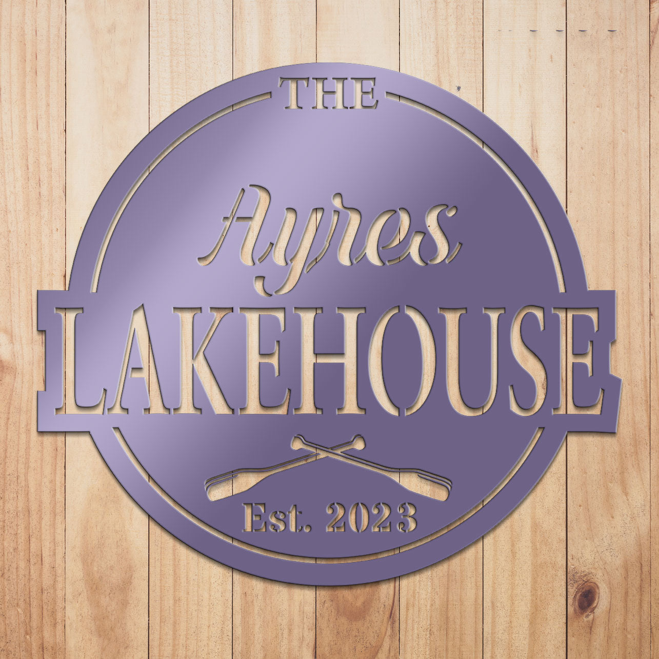 Lakehouse Metal Sign