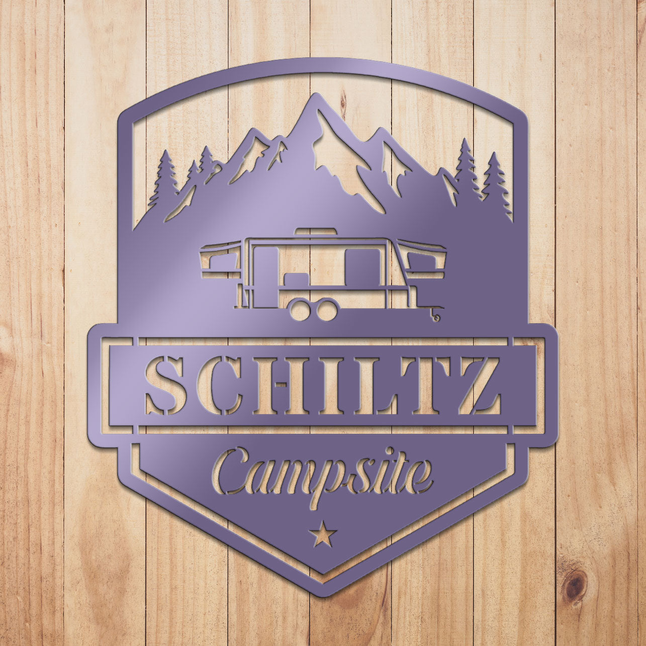 Camping Caravan Sign