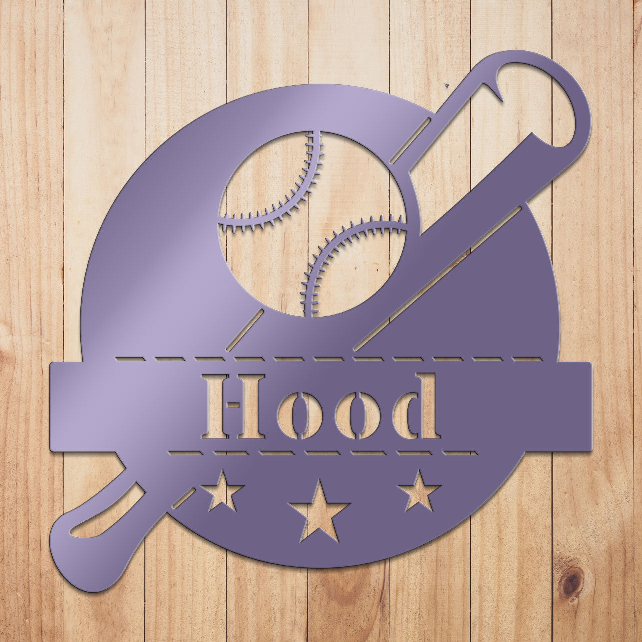 Baseball Monogram Sign