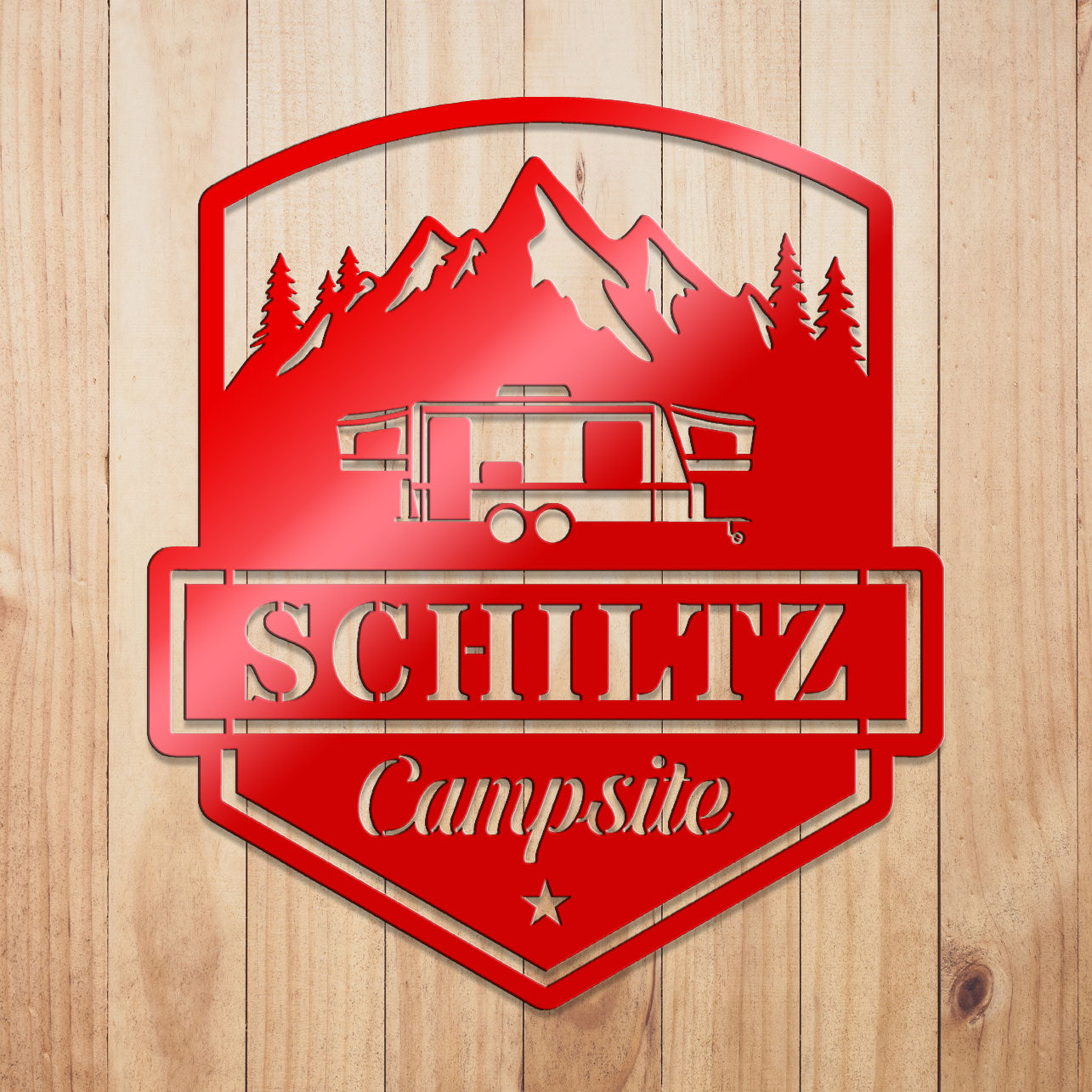 Camping Caravan Sign