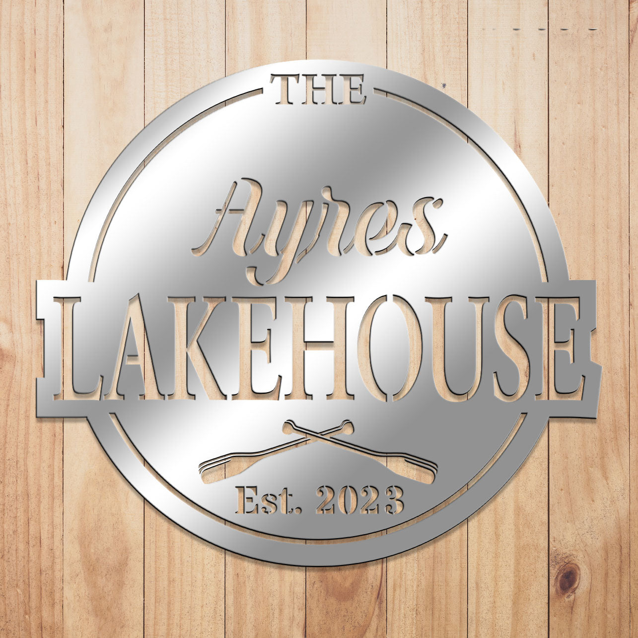 Lakehouse Metal Sign