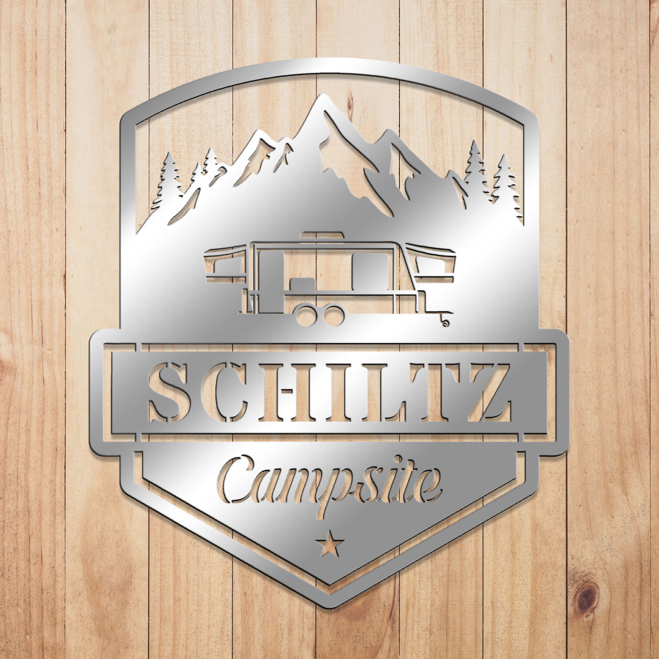 Camping Caravan Sign