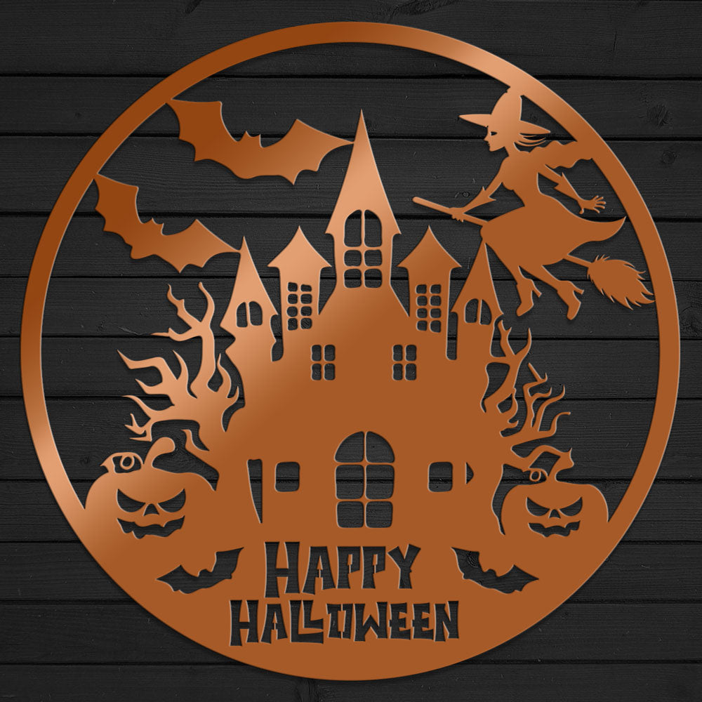 Happy Halloween Metal Sign