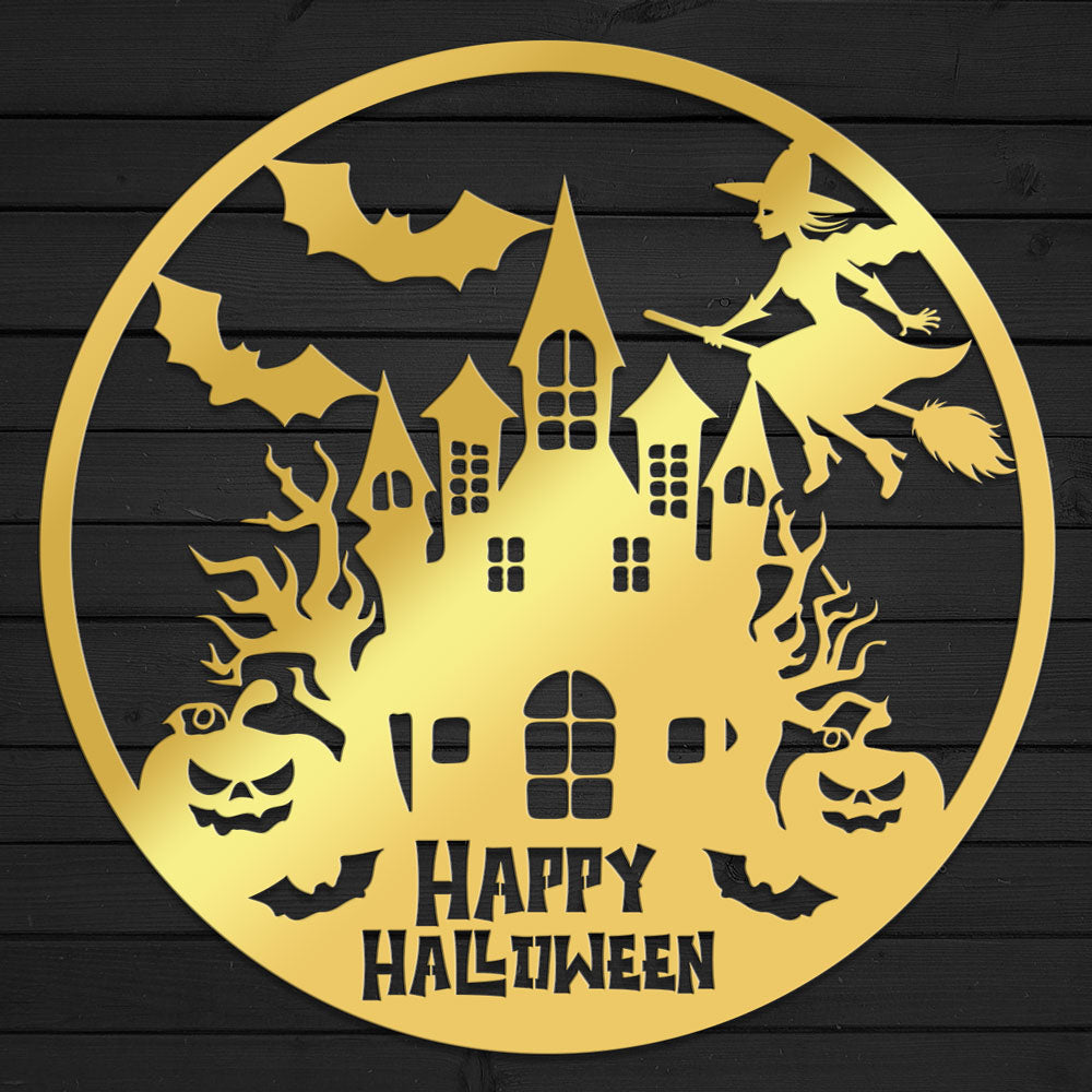 Happy Halloween Metal Sign