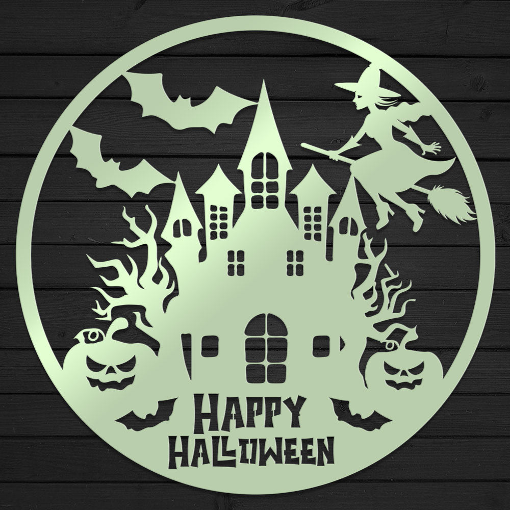 Happy Halloween Metal Sign