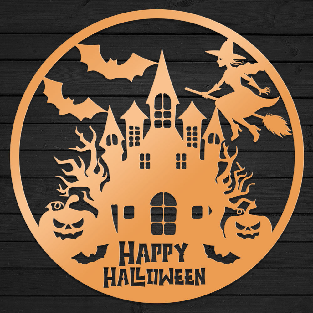 Happy Halloween Metal Sign