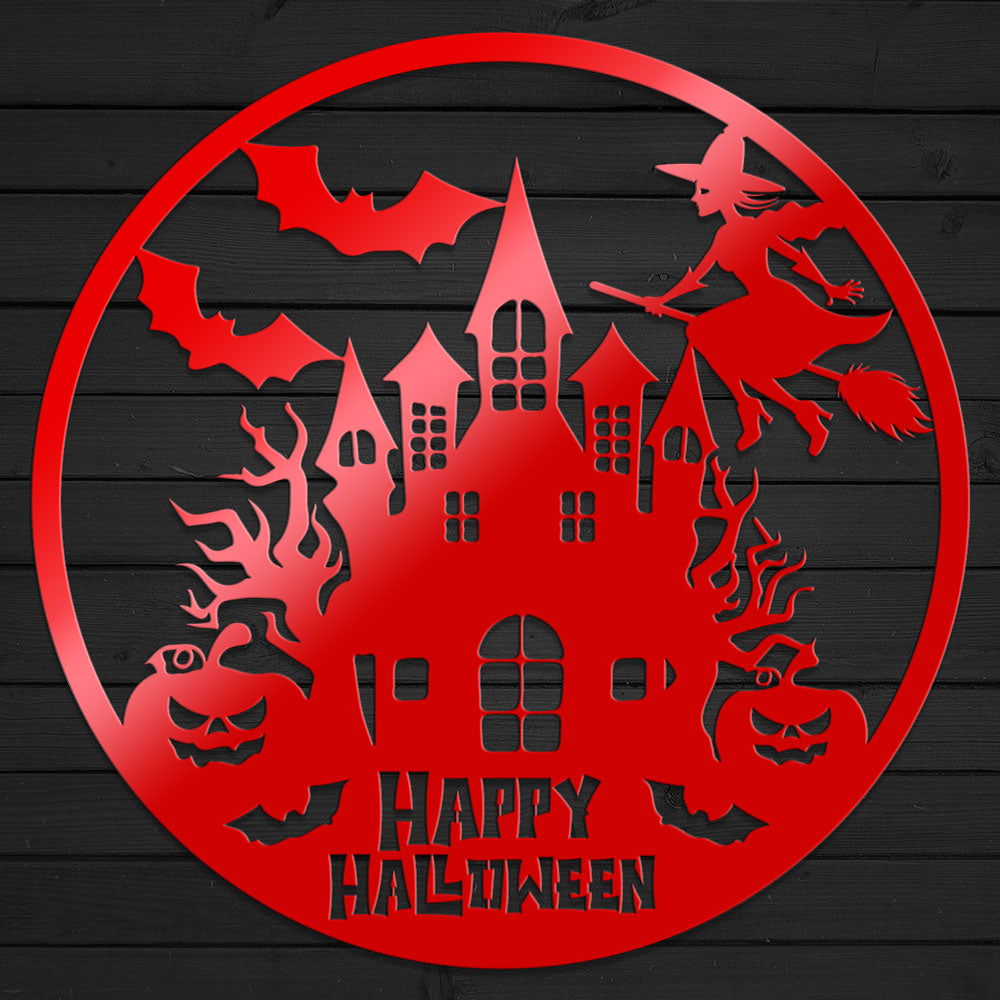 Happy Halloween Metal Sign