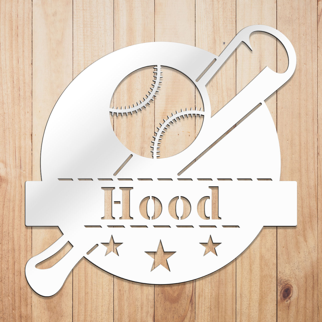 Baseball Monogram Sign