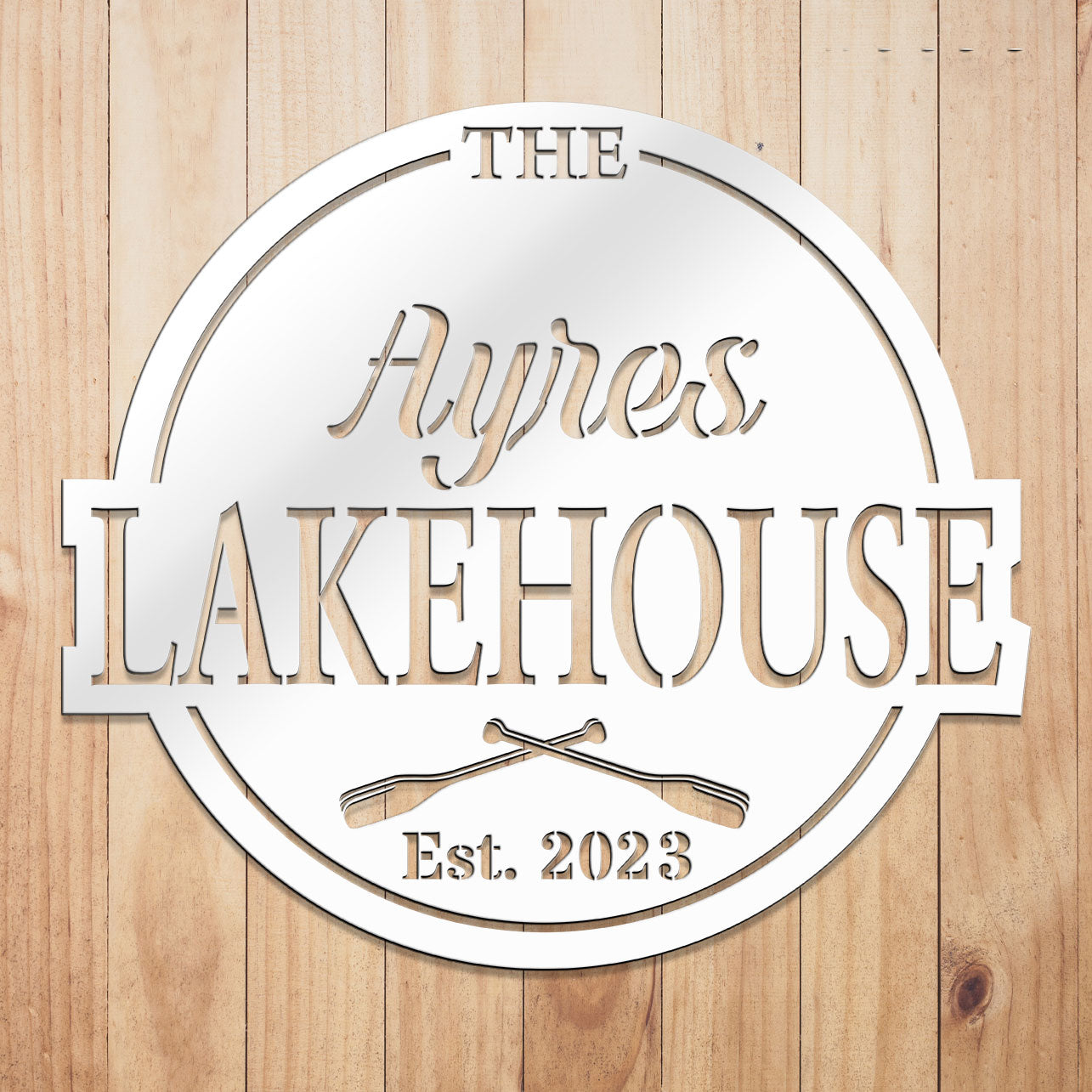 Lakehouse Metal Sign