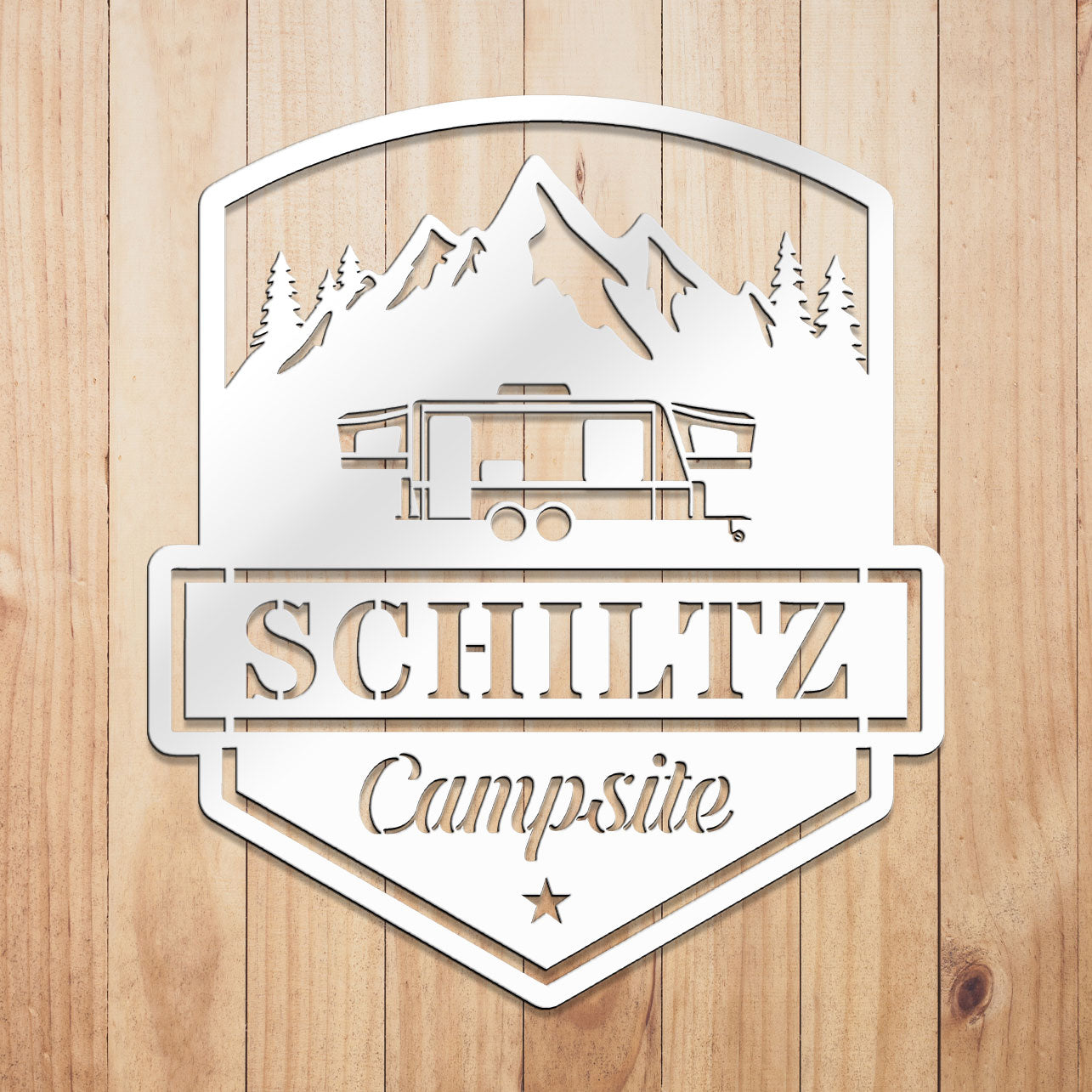 Camping Caravan Sign