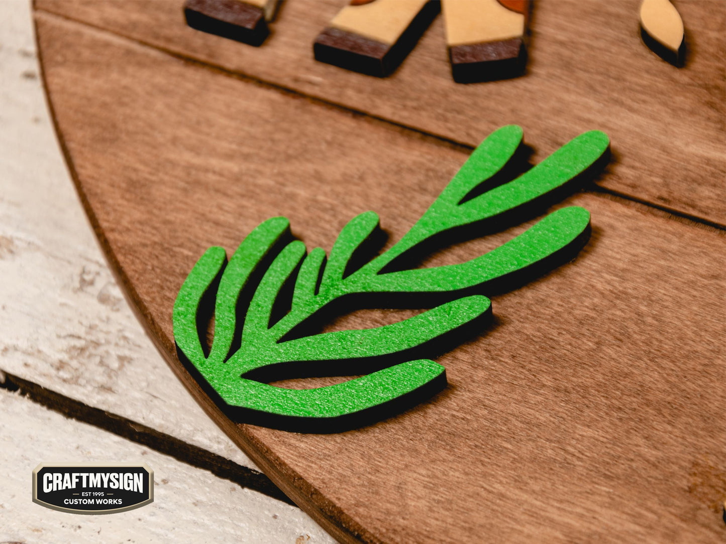 Jungle Nursery Name Sign Woodform Artcrafts