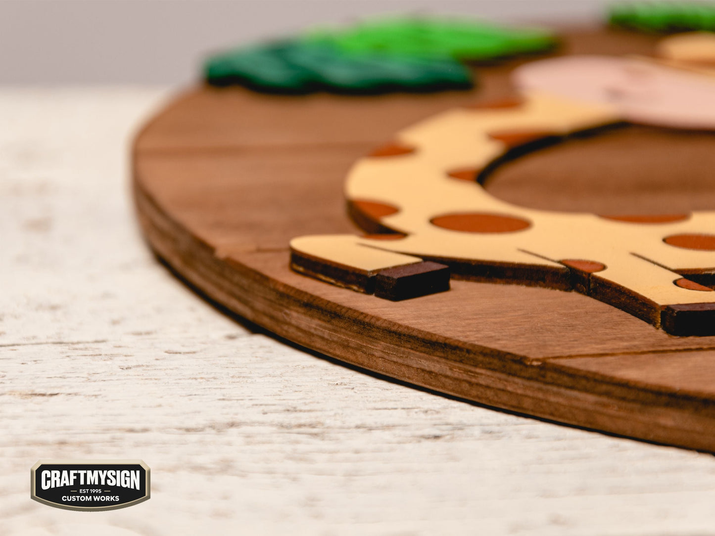 Jungle Nursery Name Sign Woodform Artcrafts