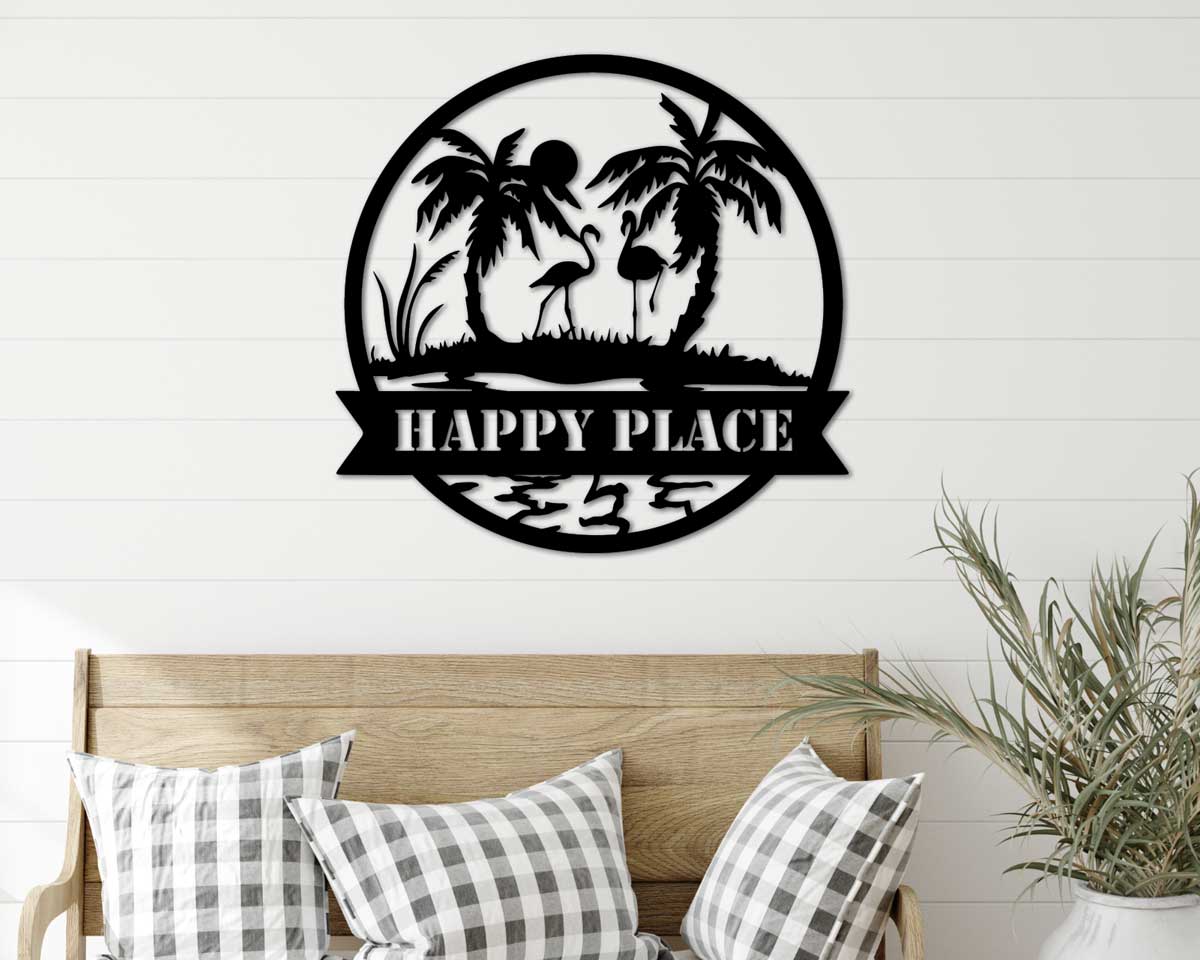 Beach Flamingo Sign