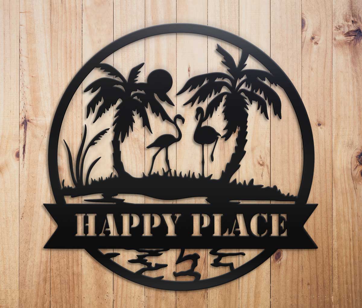 Beach Flamingo Sign