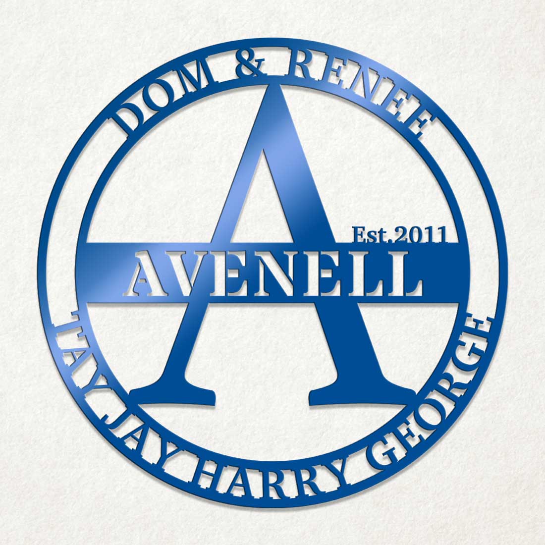 Family Multiple Name Sign