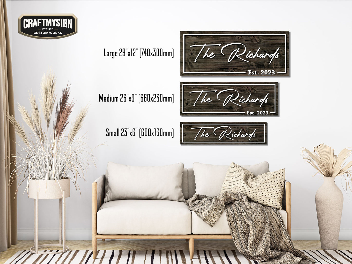 Family Name Wooden Sign