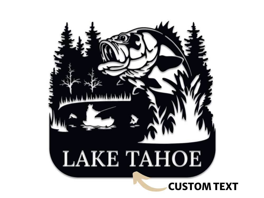 Fishing Metal Sign