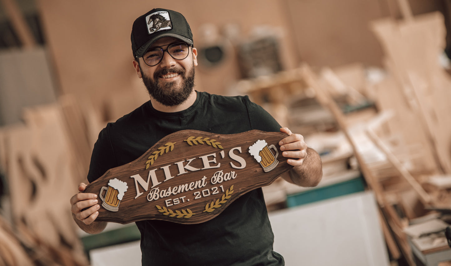 Bar Sign Woodform Artcrafts