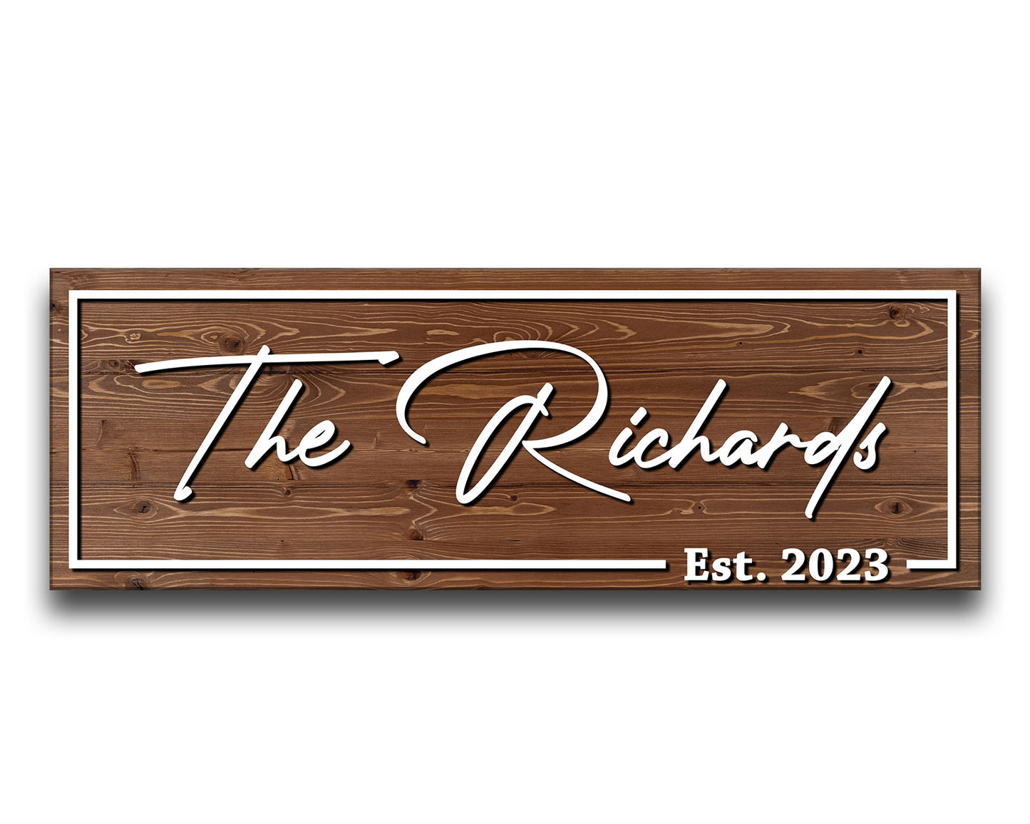 Family Name Wooden Sign