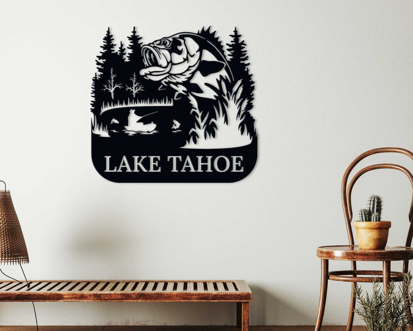 Fishing Metal Sign