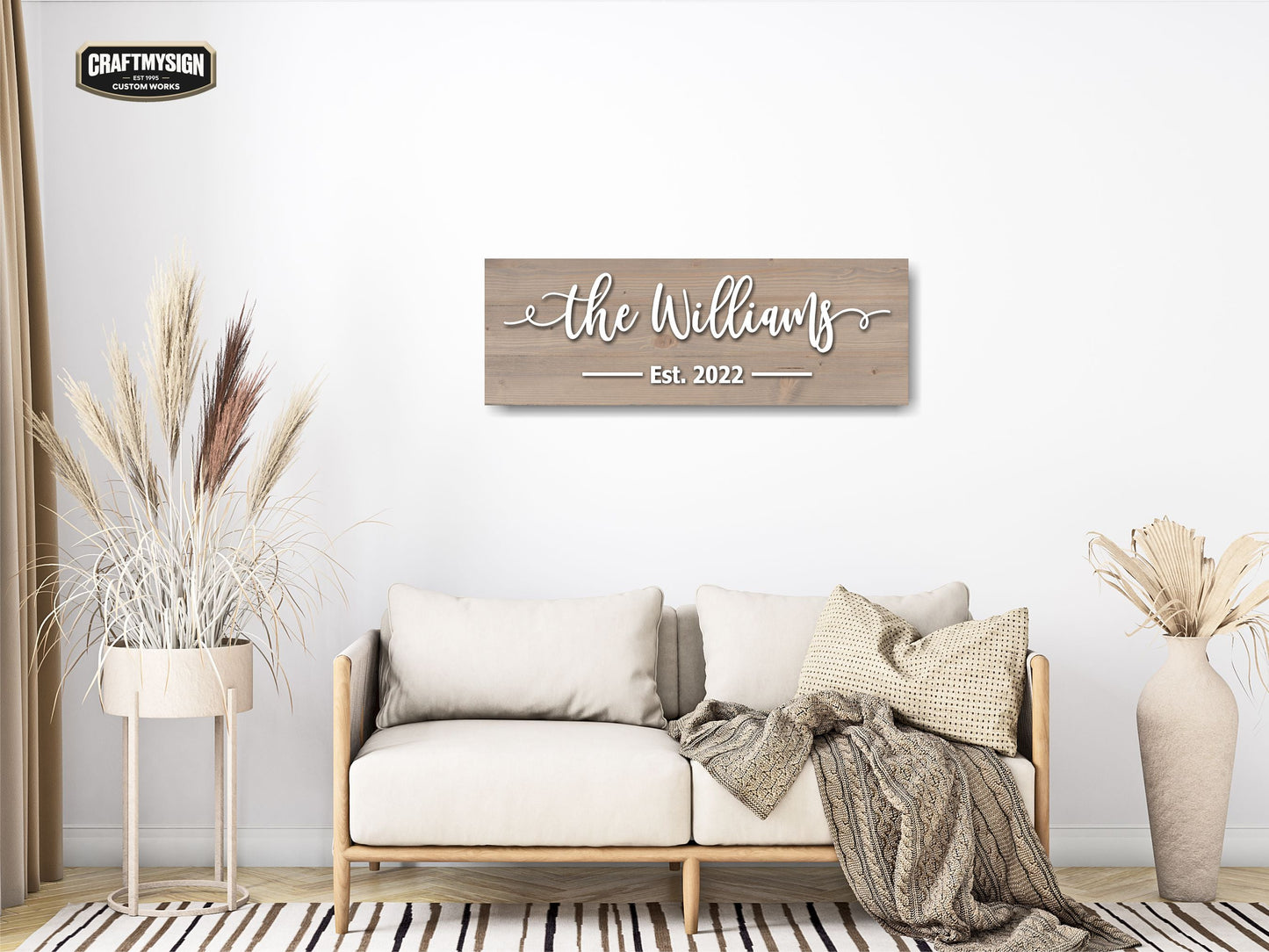 Classic Family Name Sign Craftmysign