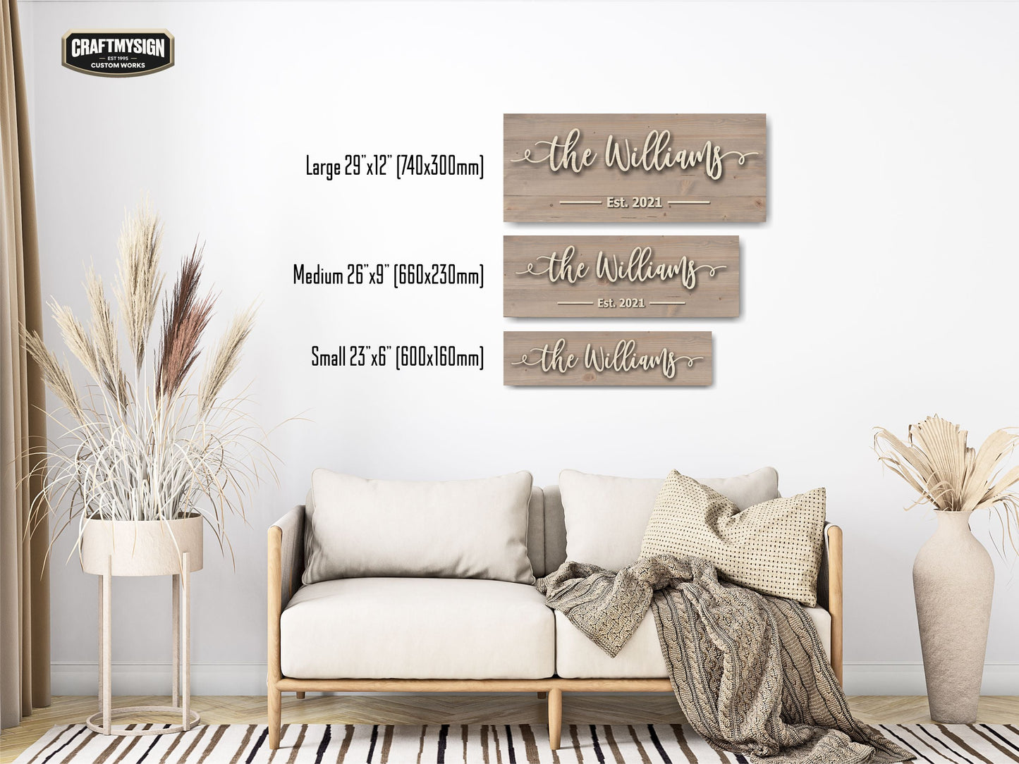 Classic Family Name Sign Craftmysign