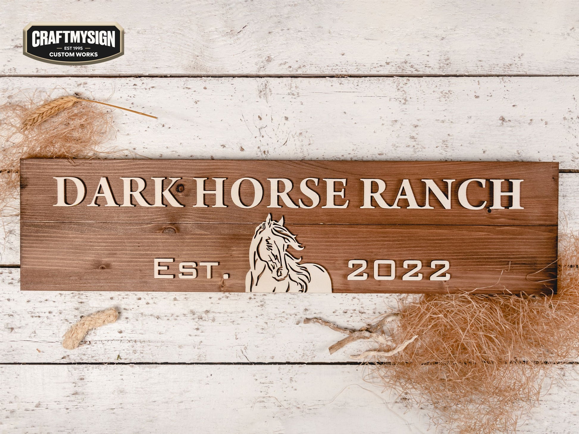 Ranch Sign Woodform Artcrafts