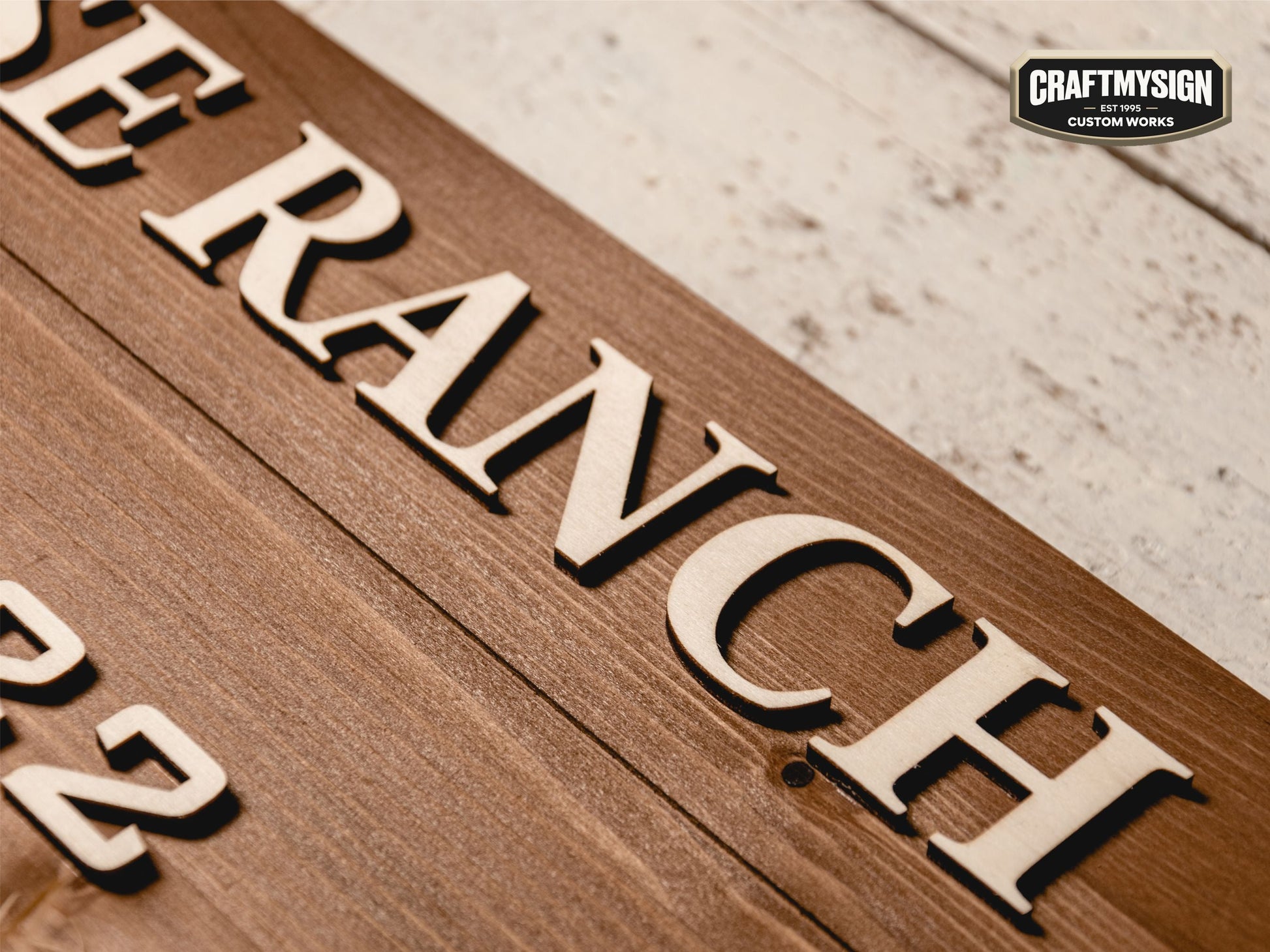 Ranch Sign Woodform Artcrafts