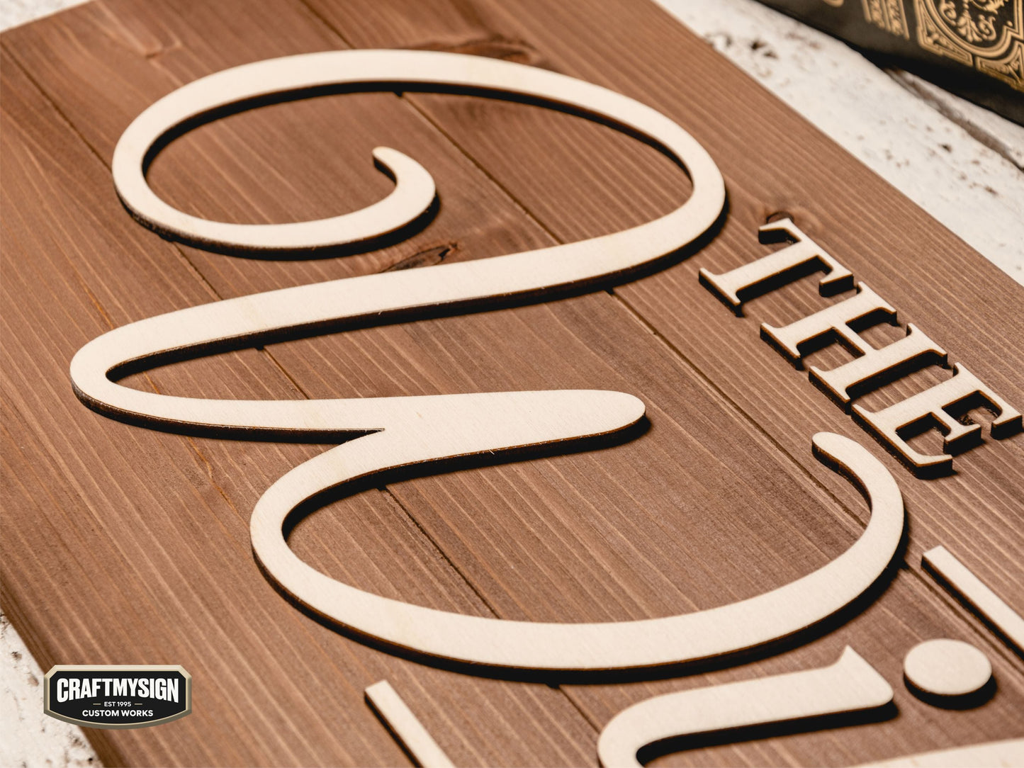 Rustic Family Name Sign Craftmysign