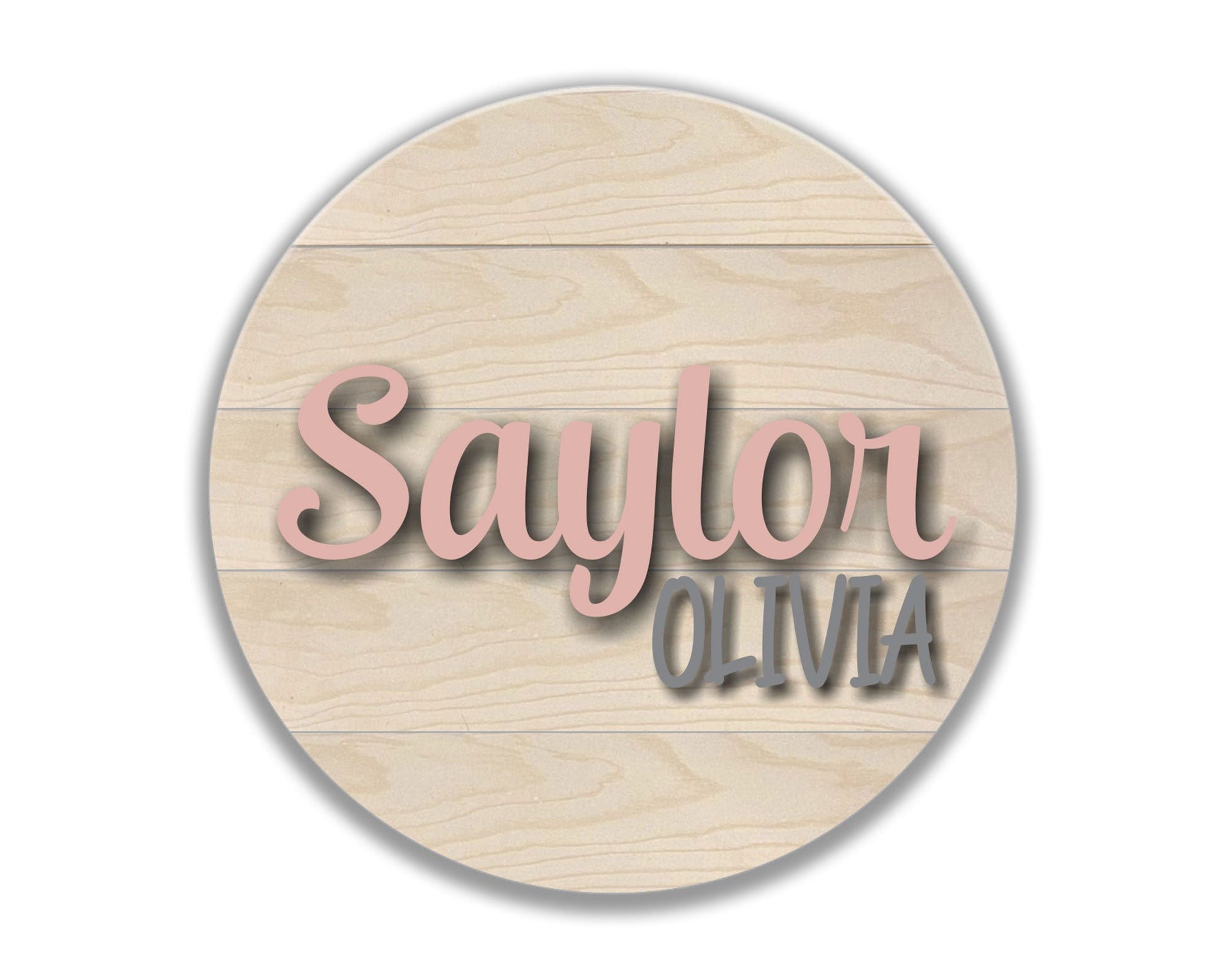 Rounded Nursery Name Sign 2 Craftmysign