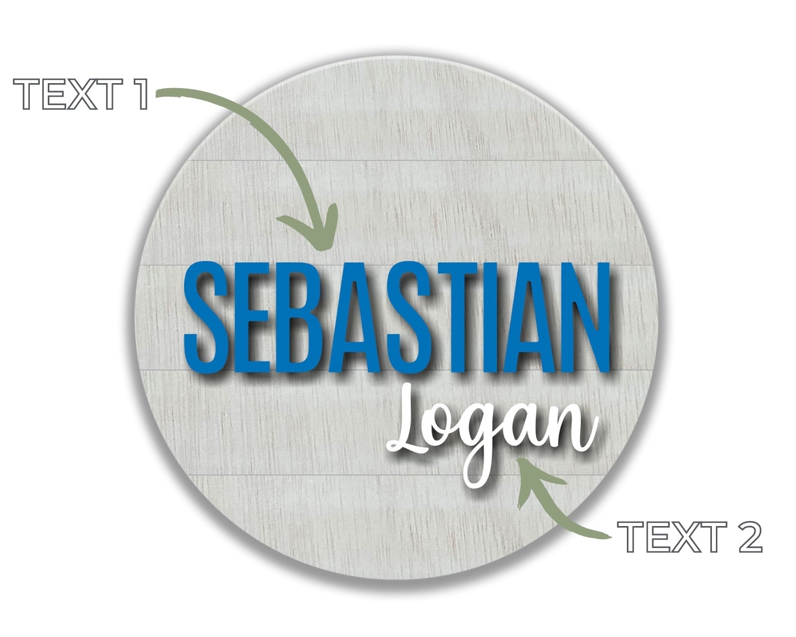 Rounded Nursery Name Sign Craftmysign