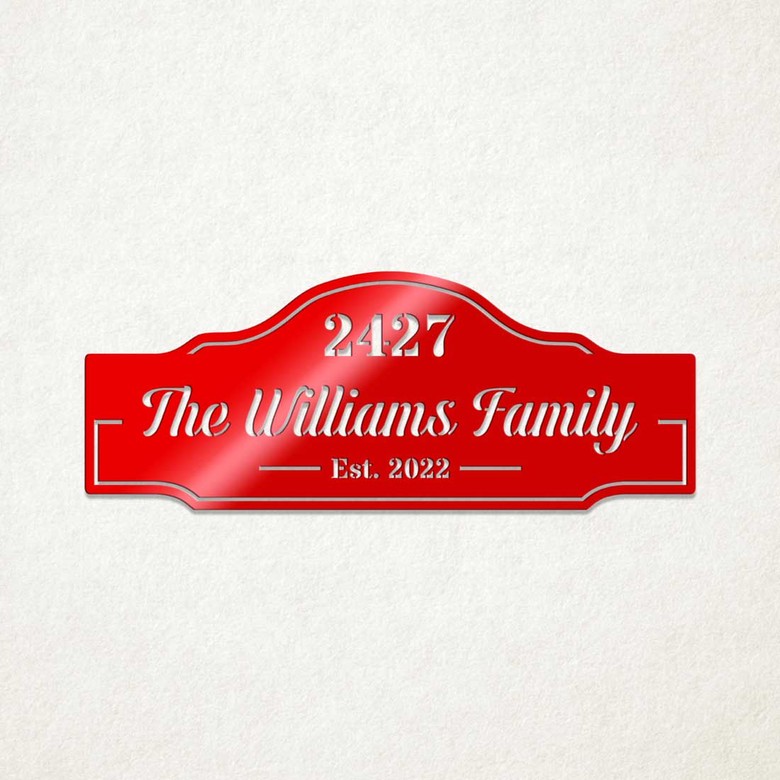 Family Name & House Address Sign