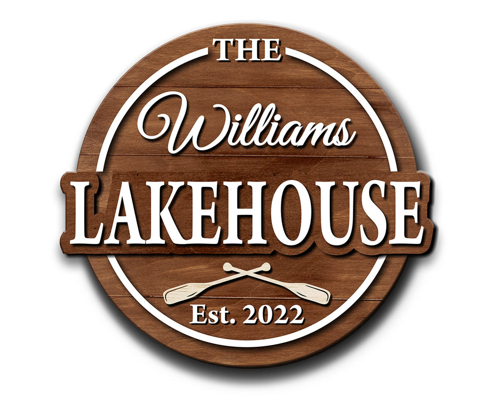 Lakehouse Wooden Sign