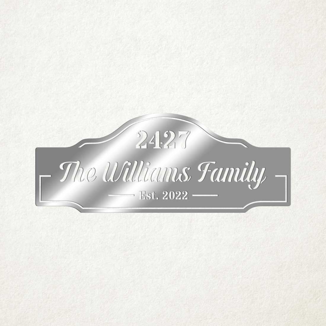 Family Name & House Address Sign