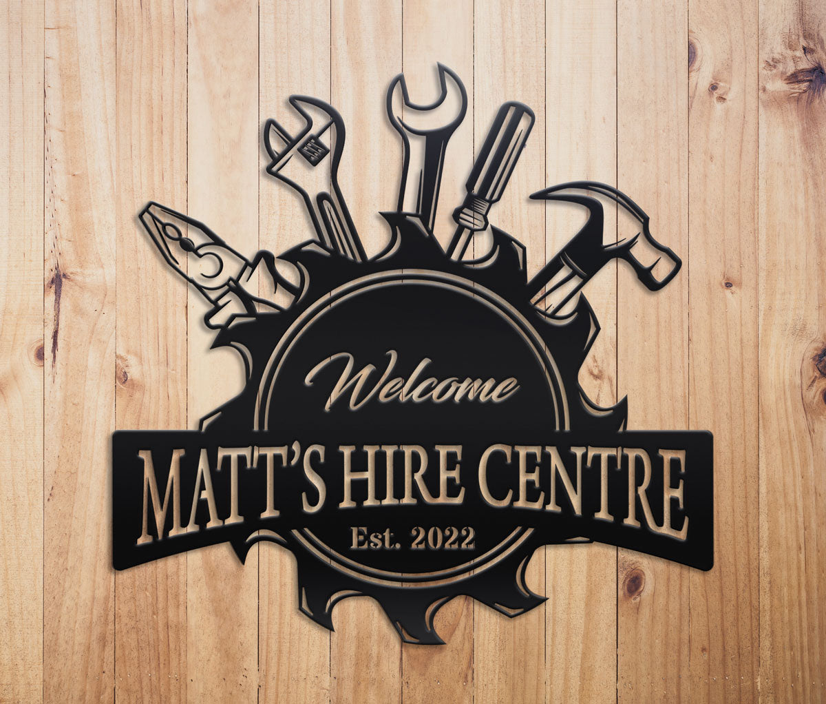 Service Tools Sign