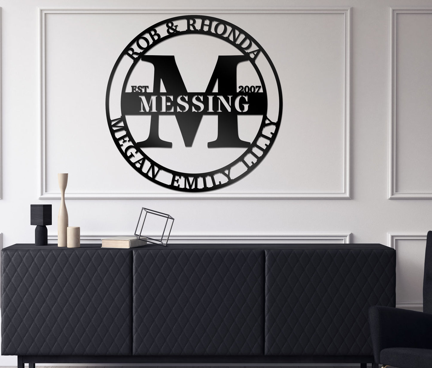 Family Multiple Name Sign