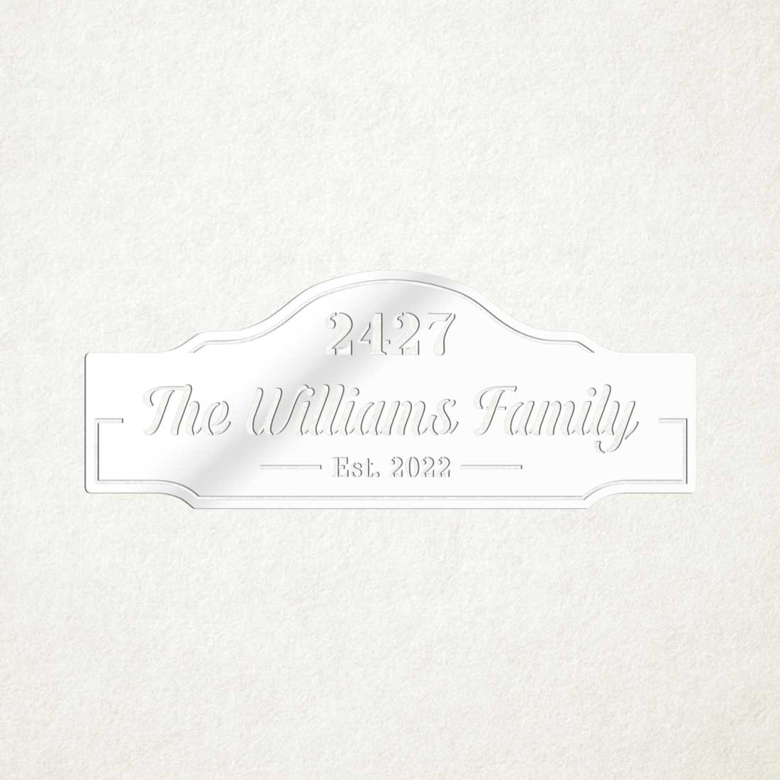Family Name & House Address Sign