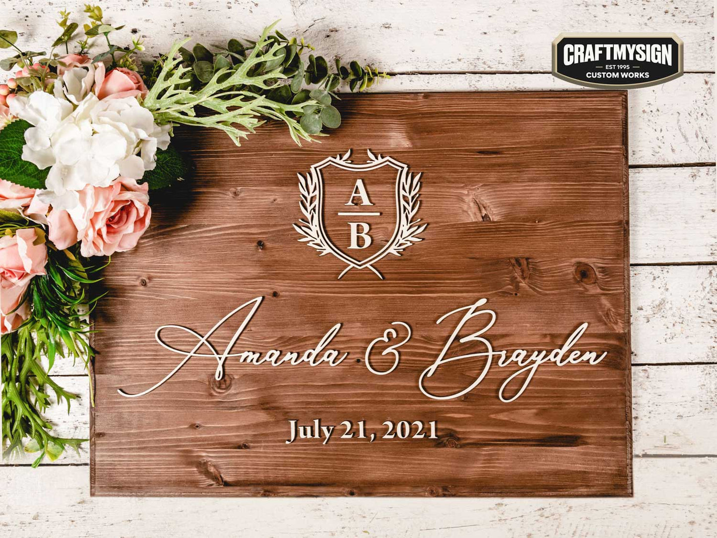 Welcome Wedding Sign Wooden Sign Craftmysign