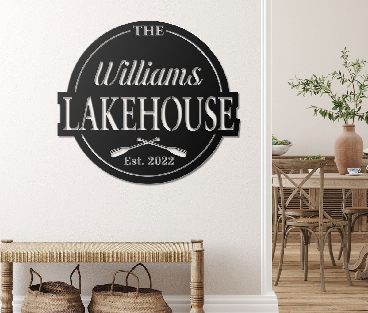 Lakehouse Metal Sign