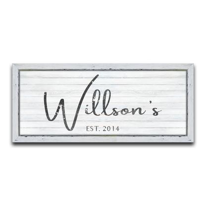 Family Sign - Canvas Art