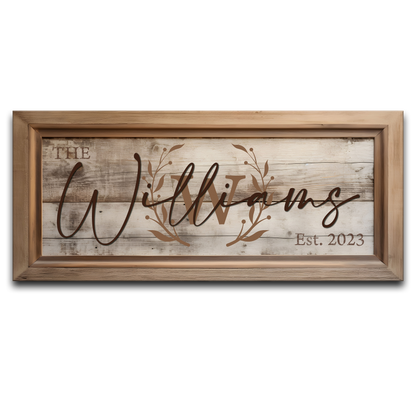 Family Sign II - Canvas Art
