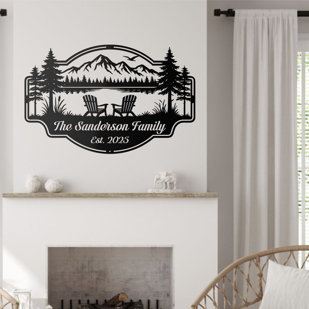 Adirondack Serenity Metal Sign