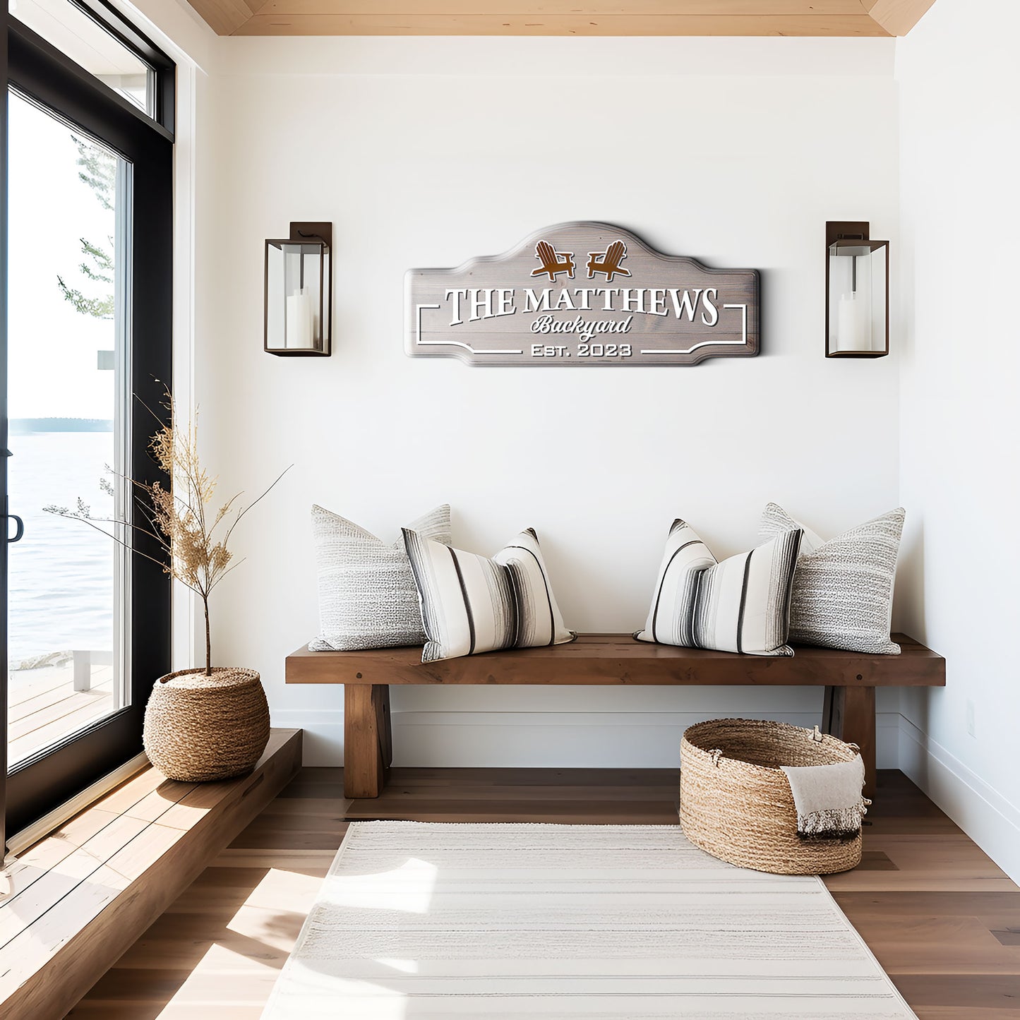 
                  
                    Backyard Wooden Sign
                  
                