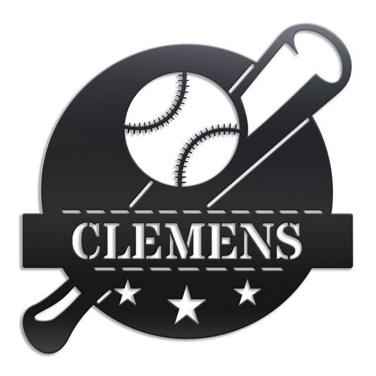 Baseball Monogram Sign