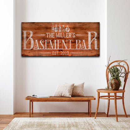 Basement Bar I - Canvas Art