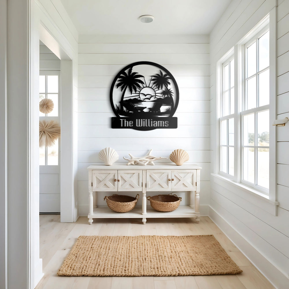 
                  
                    Beach View Metal Sign
                  
                