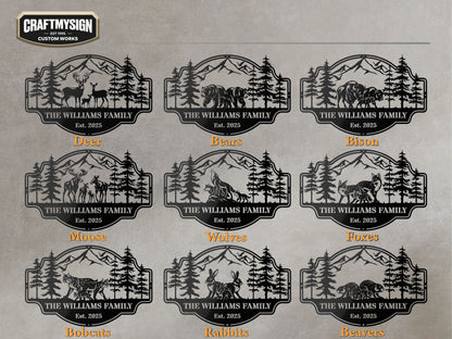 Forest View Metal Sign