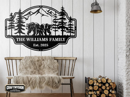 Forest View Metal Sign